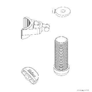 Concept Kitchen Kunststoffteile Steckverbinder für Einlegeböden ABS Kunststoff